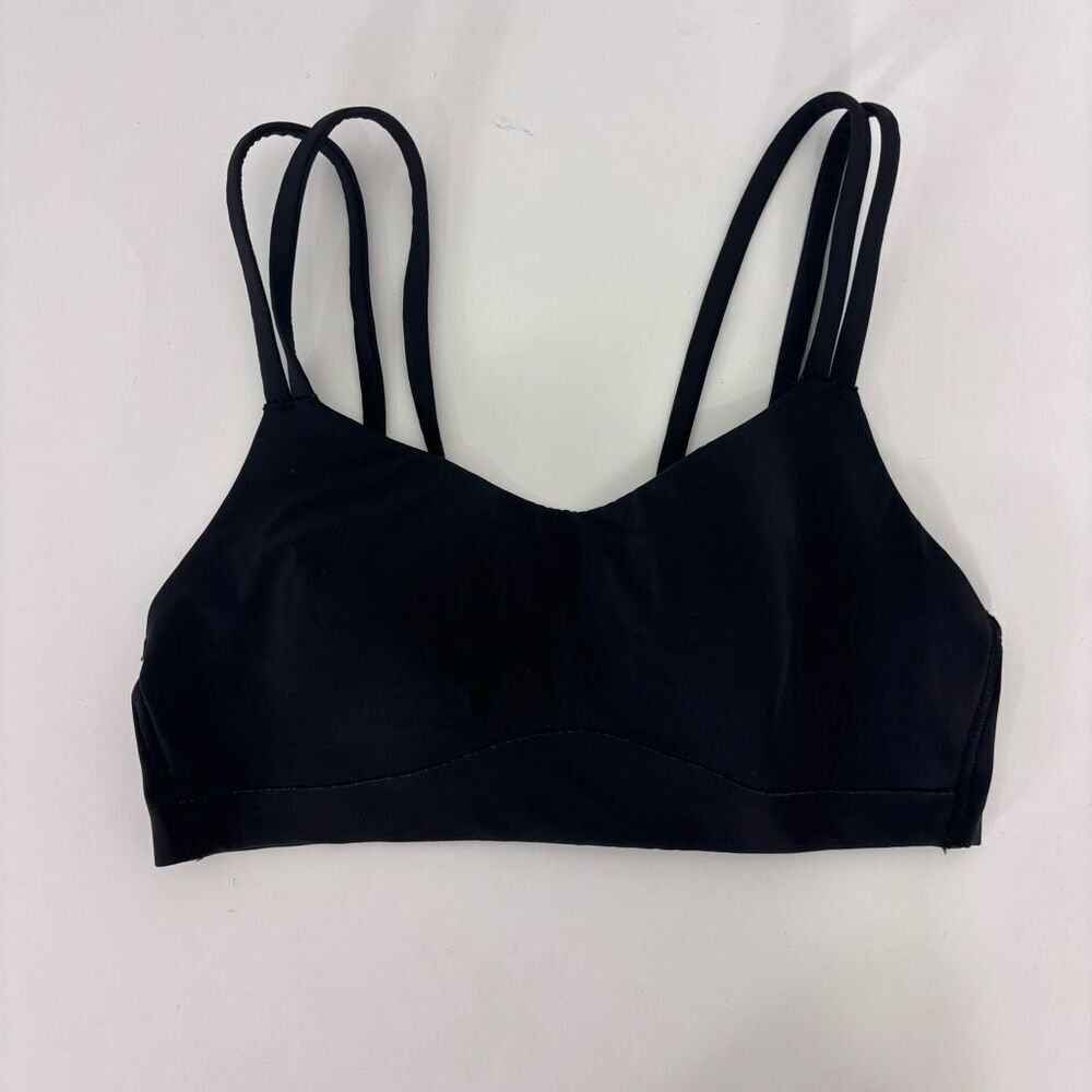 Lululemon Black Double Strap Sports Bra Size 6